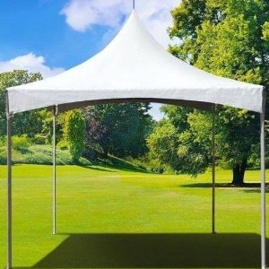 10′ X 10′ High Peak Frame Tent 100 sqft Side Wall Height: 8′