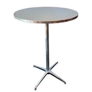 31" Stainless Steel Cocktail Table